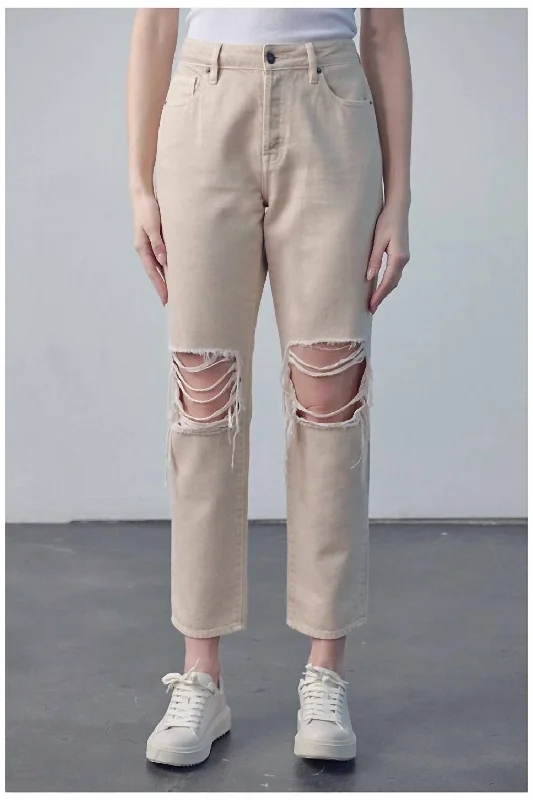 Weekend Bargains to Enjoy Tracey High Rise Straight Jean In Latte