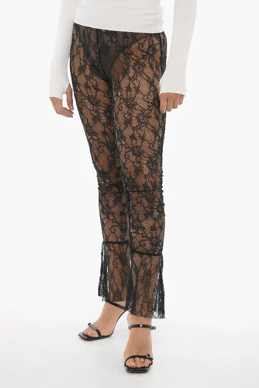 Sale Event Adriana Hot Couture Macrame' Lace Sheer Pants