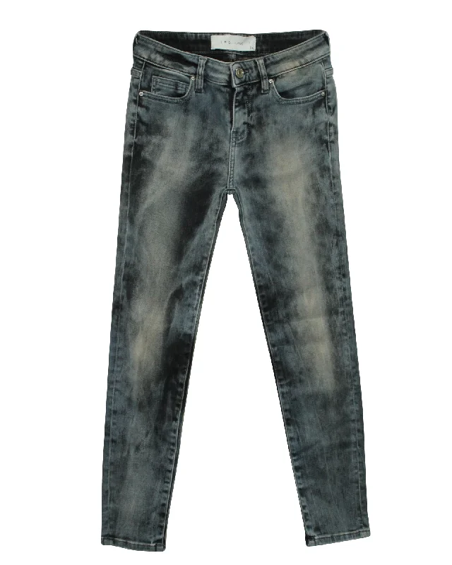 Special Buy Iro Acid-Washed Jeans in Blue Cotton