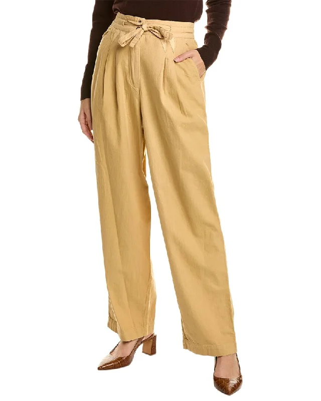Bonus Savings SEA NY Therese Twill Pleated Pant