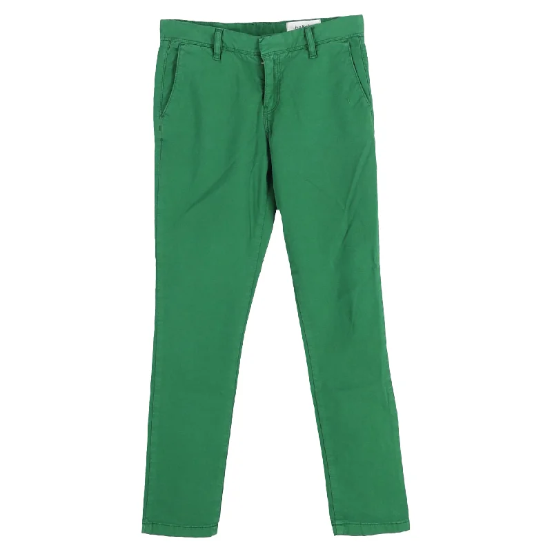 Take Action Ba&sh Moni Trousers in Green Cotton