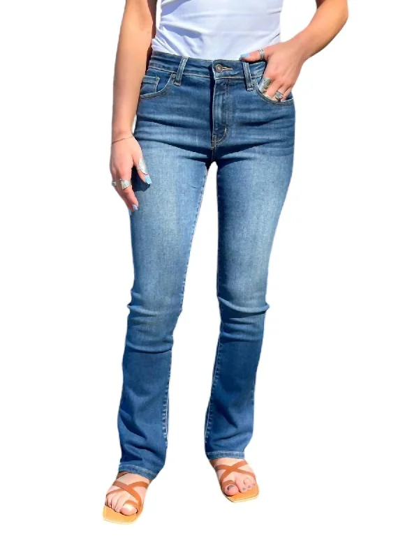 Last Chance High Rise Bootcut Jeans In Medium Rinse
