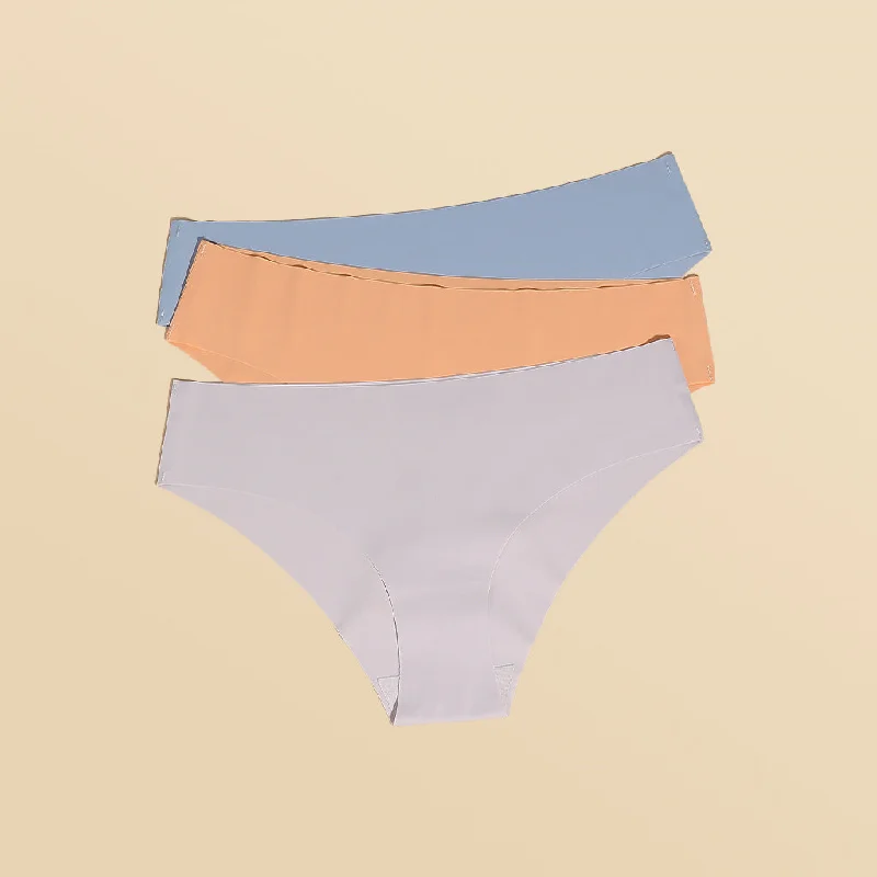 Get It Before It’s Gone 3 Pack Seamless Panties - Low Rise Bikini New Color