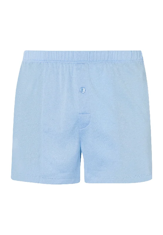 Price Drop Cotton Sporty Cotton Knit Boxer With Button Fly | Placid Blue 73505-2531