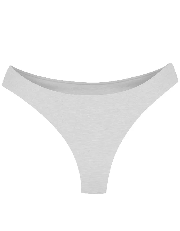 Celebrate the Weekend with Discounts AiraModal™ Heather Grey Mid-Rise Thong