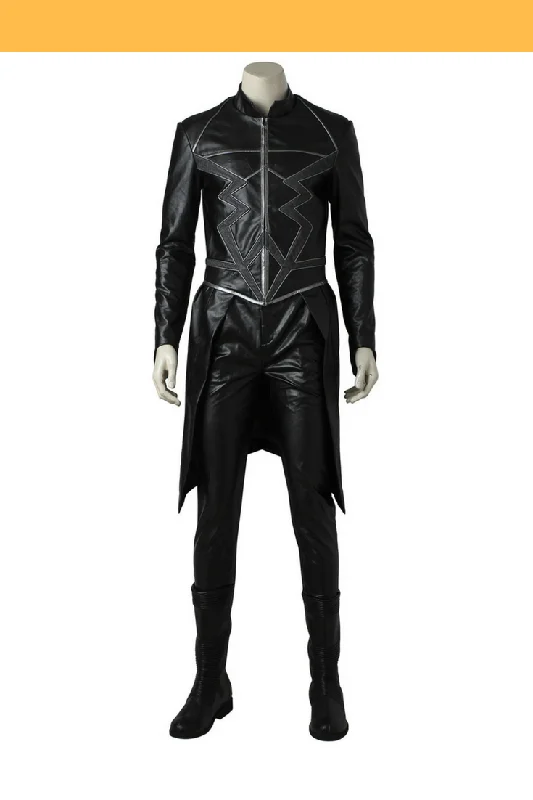 Extra Discounts Black Bolt Inhumans PU Leather Cosplay Costume