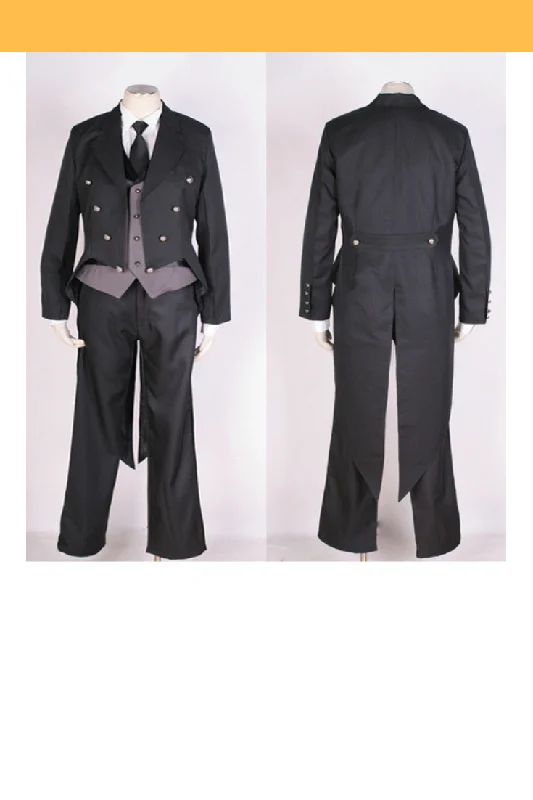 Massive Savings Black Butler Kuroshitusji Sebastian Tuxedo Cosplay Costume
