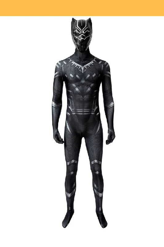 Time-Sensitive Black Panther Civil War Version Digital Printed Cosplay Costume