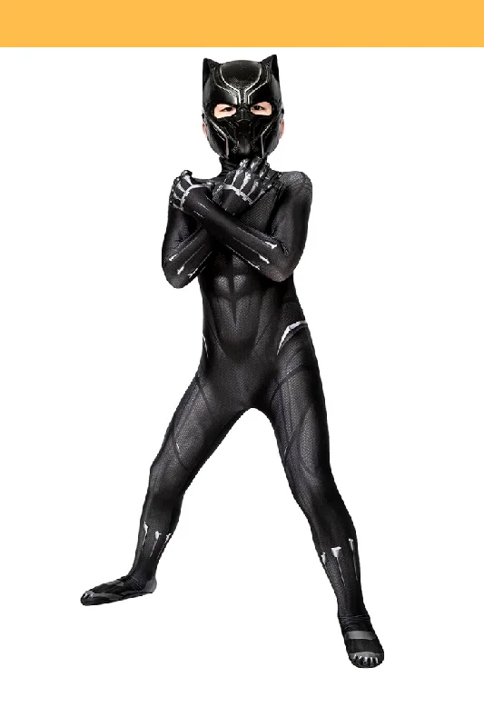 Value Pack Black Panther Kids Size Digital Printed Cosplay Costume