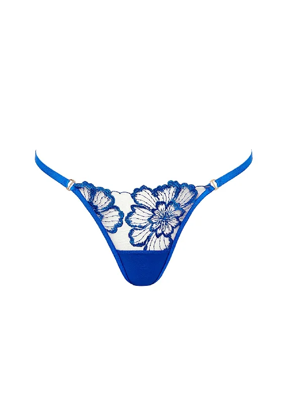 Weekend Specials Just for You Catalina Thong (Egyptian Blue/Sheer)