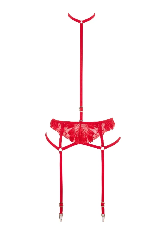 Can't Be Beat Colette Suspender Harness (Red)