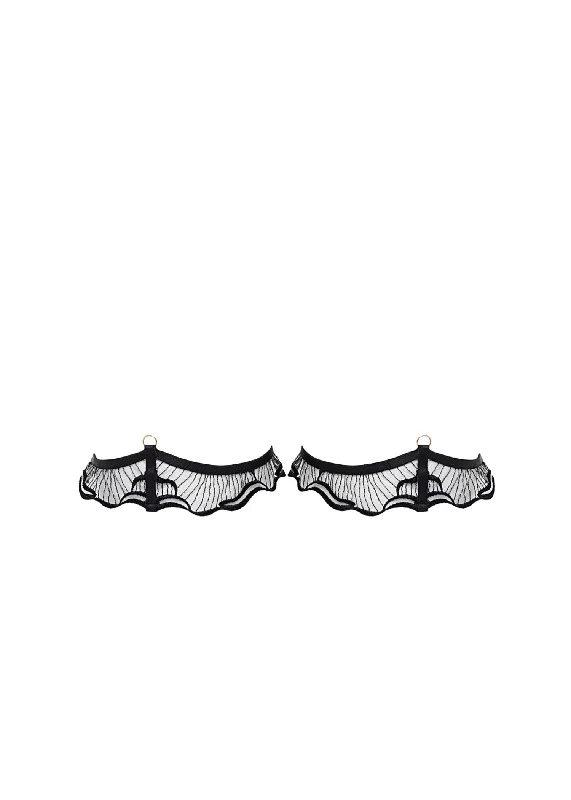 Epic Deals Marabel Detachable Thigh Garters (Black/Sheer)