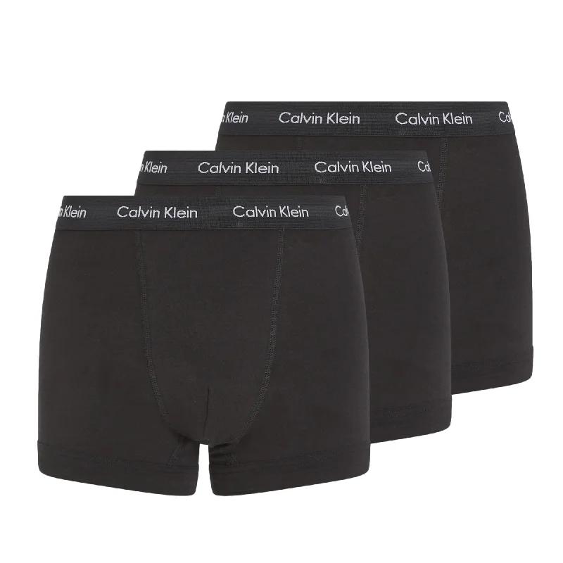 Weekend Specials You Can't Miss Calvin Klein Cotton Stretch Trunks 3 Pack - Black / Black Weekend Specials You Can't Miss Calvin Klein Cotton Stretch Trunks 3 Pack - Black / Black