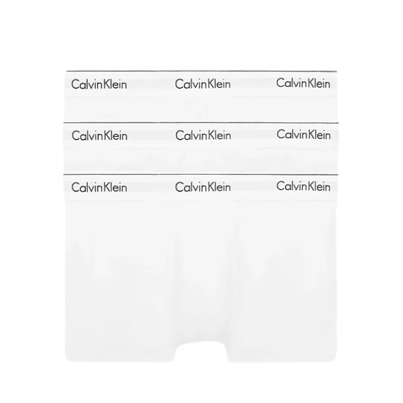 Weekend Specials to Grab Calvin Klein Modern Cotton Stretch Trunks 3 Pack - White