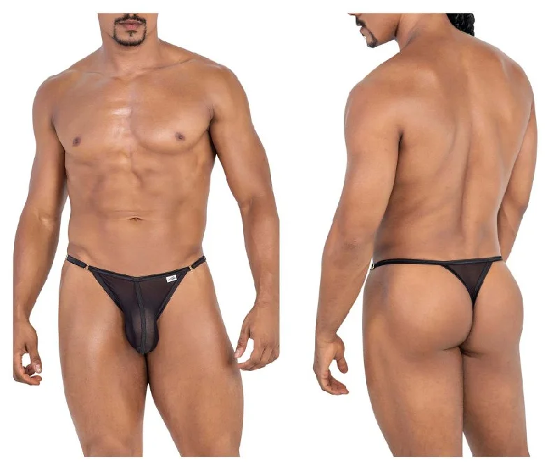 Exclusive Online Offer CandyMan 99776 Mesh Thongs Color Black