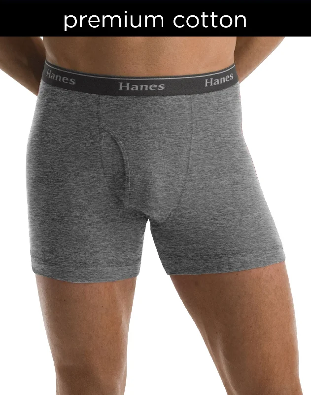 Weekend Discounts to Delight Hanes Classics Men's TAGLESS No Ride Up Boxer Briefs with Comfort Flex Waistband 5-Pack Weekend Discounts to Delight Hanes Classics Men's TAGLESS No Ride Up Boxer Briefs with Comfort Flex Waistband 5-Pack