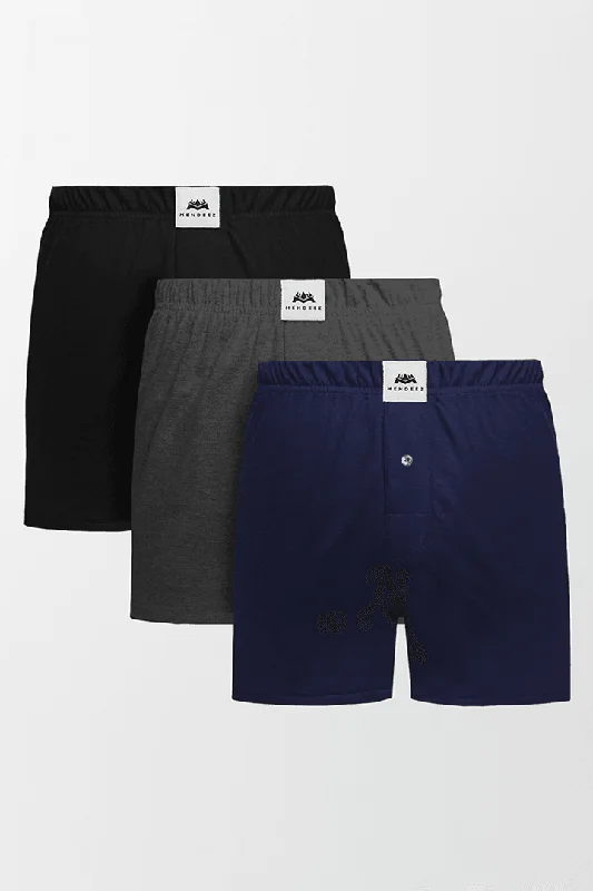 Reduced Price Jersey Boxer Shorts - Pack of 3 Colors