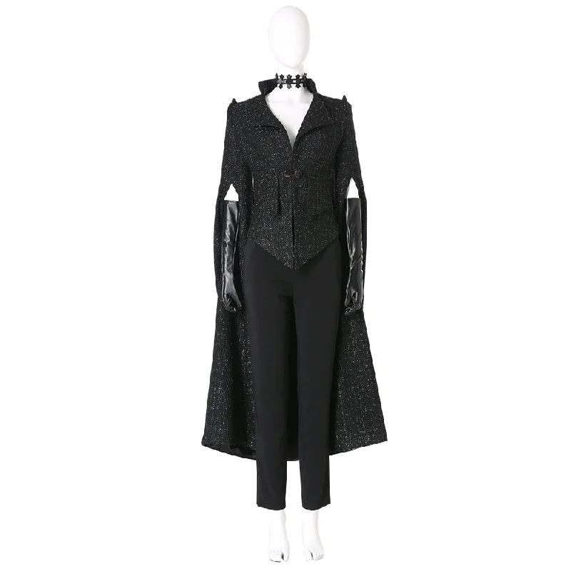 Deep Discounts Rulercosplay Cruella de Vil Cruella black overcoat Movie Cosplay Costume Deep Discounts Rulercosplay Cruella de Vil Cruella black overcoat Movie Cosplay Costume