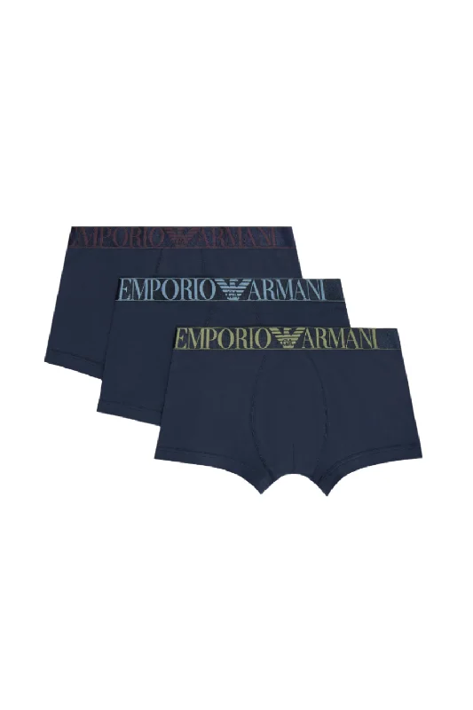 Weekend Bargains to Cherish Emporio Armani 3 Pack Men's Cotton Stretch Trunk