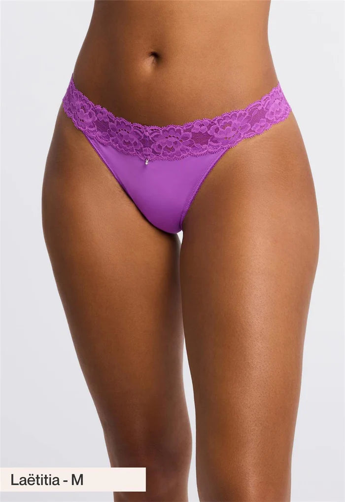 Special Buy Halo Thong In Dahlia - Montelle