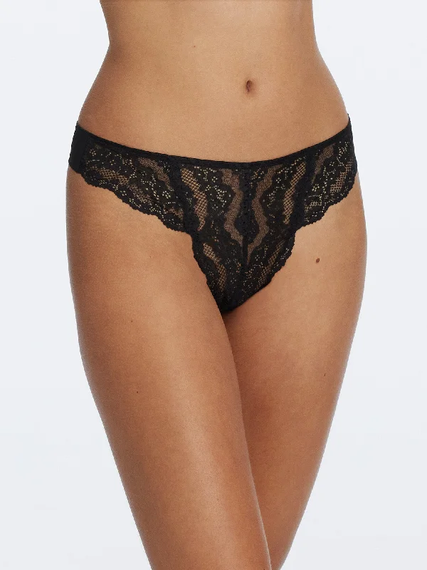 Don't Delay Impress Floral Lace Thong