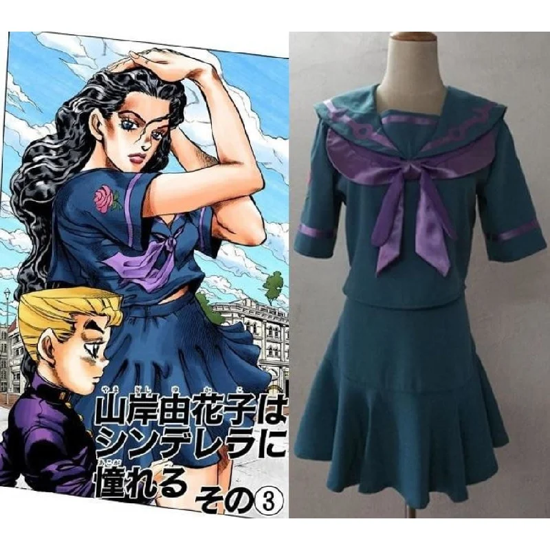 Take Action JoJo's Bizarre Adventure Yamagishi Yukako Cosplay Costume