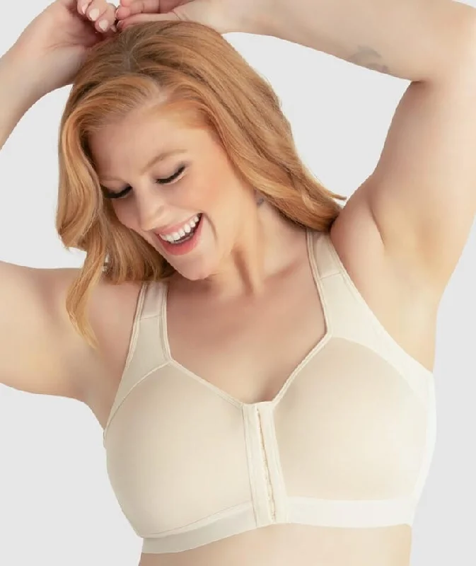 Exclusive Deal Leading Lady Lillian Back Smoothing Front Close Wire-free Bra - Whisper Nude