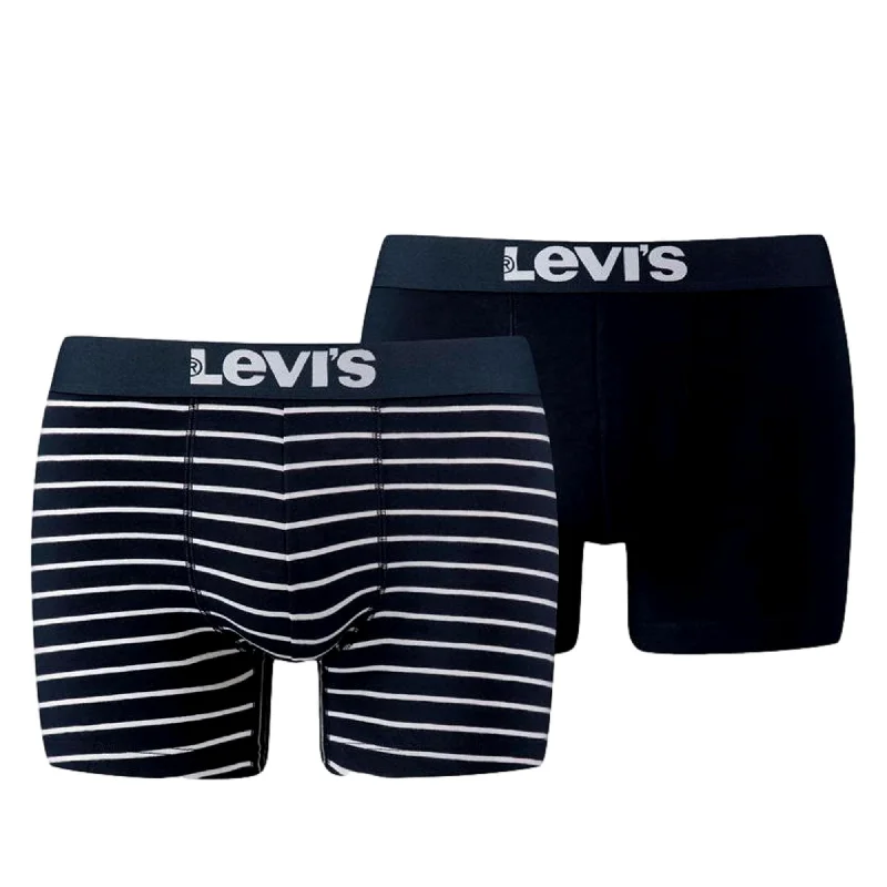 Weekend Savings Spectacular Levi's 2 Pack Vintage Stripe Boxer Brief - Navy