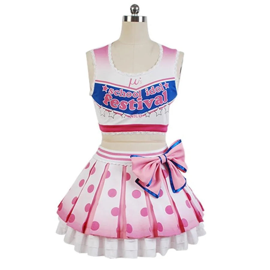 Huge Savings LoveLive! Love Live Yazawa Niko Cheerleaders Cosplay Costume C08144
