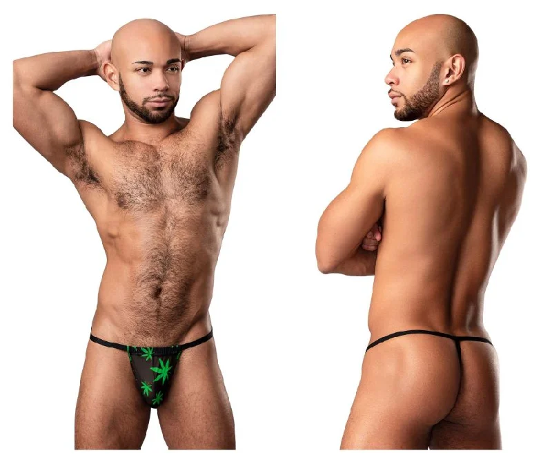 Limited Time Male Power 450-294 Hazy Dayz Posing Strap Color Pot Leaf