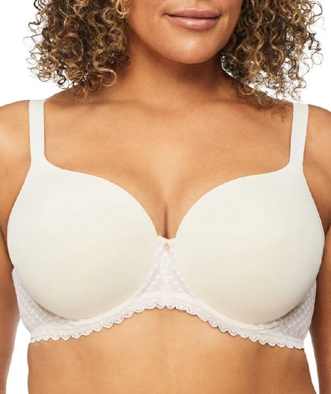 Stock Up and Save Nancy Ganz Revive Ava Lace Full Coverage Contour Bra - Pearl