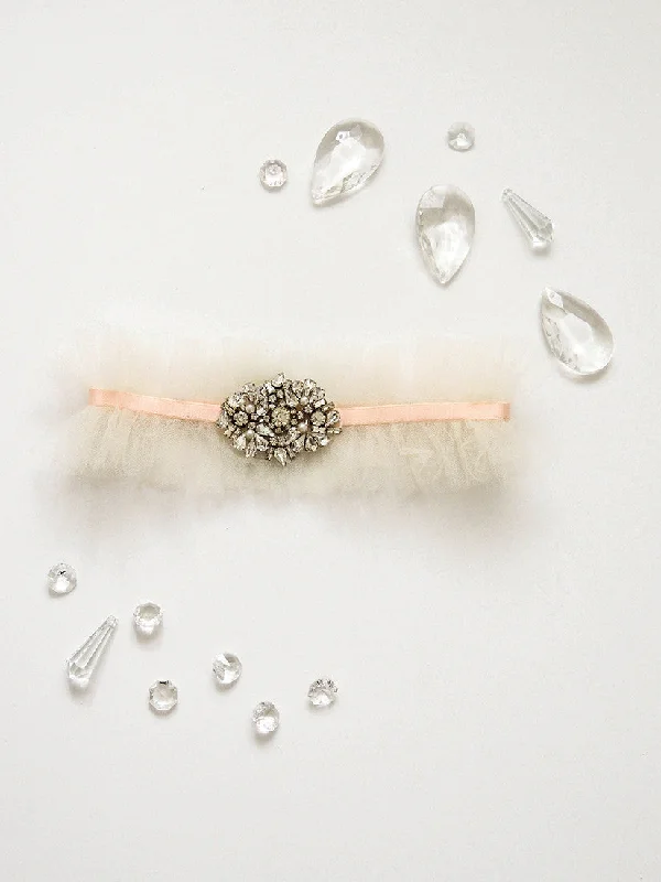 YEAR-End Sale Charlotte Single Layer Tulle Adjustable Garter