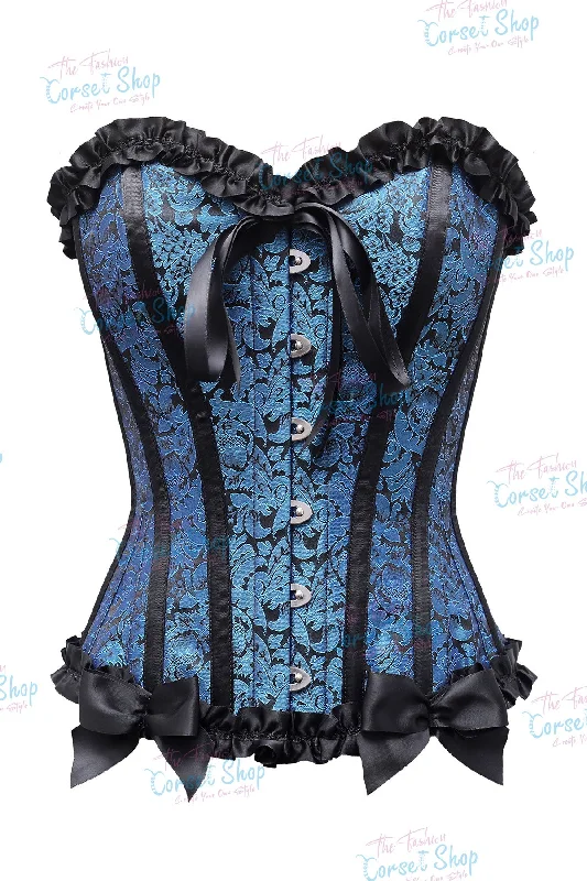 Anniversary Sale Paralluelo Brocade Burlesque Overbust Corset
