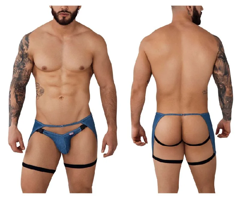 Don't Miss Pikante PIK 0985 Hare Garter Jockstrap Color Blue