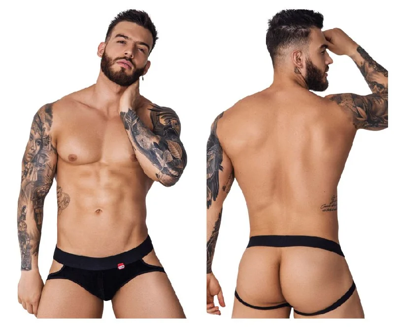 Savings Spectacular Pikante PIK 1100 Clandestine Velvet Jockstrap Color Black