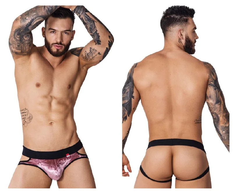 Price Fest Pikante PIK 1100 Clandestine Velvet Jockstrap Color Pink