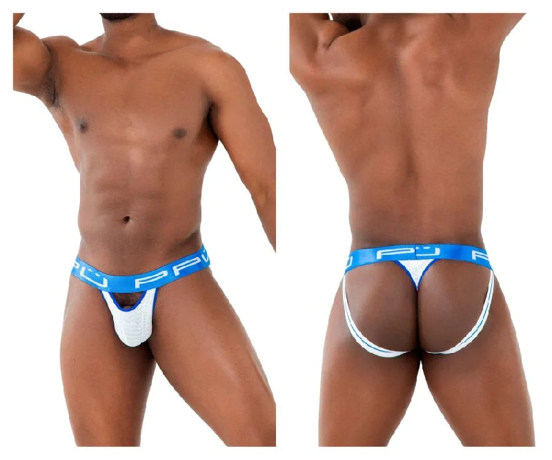 Midnight Sale PPU 2313 Peek-a-boo Jockstrap Color White