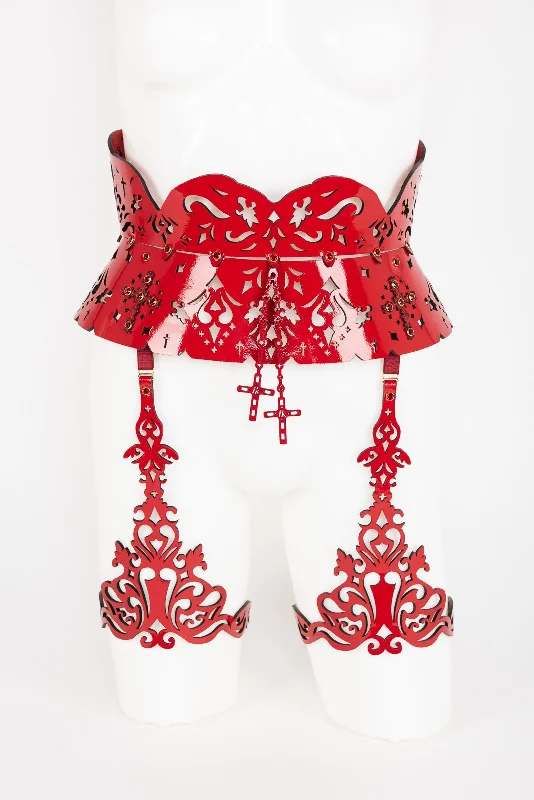 Extra Savings Rosso Waist Belt Garter