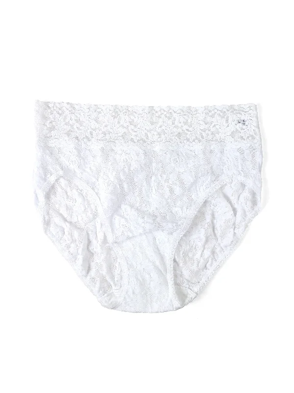 Limited Availability Signature Lace French Brief White