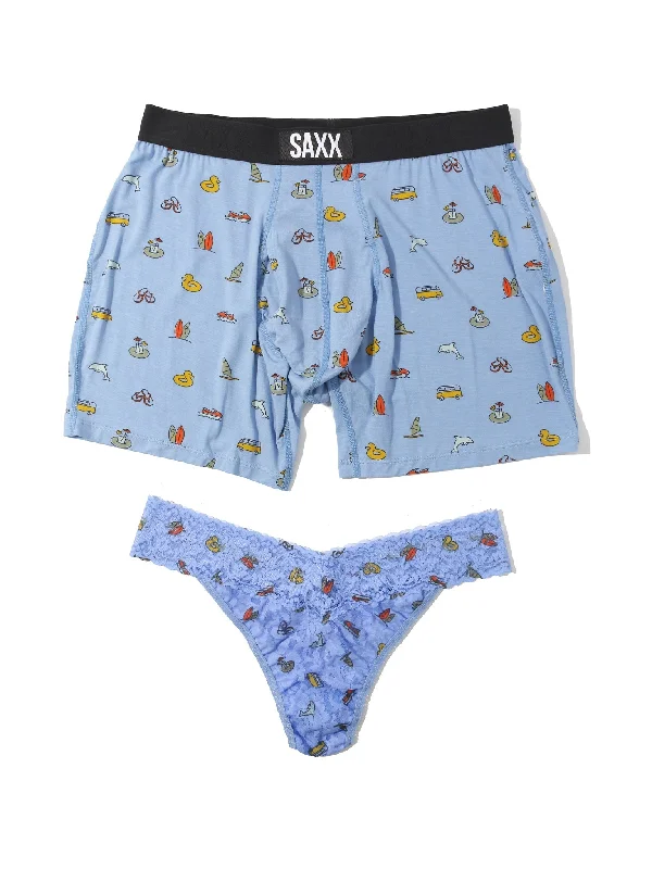 Weekend-Only Price Drops Signature Lace Original Rise Thong and SAXX Ultra Super Soft Boxer Brief