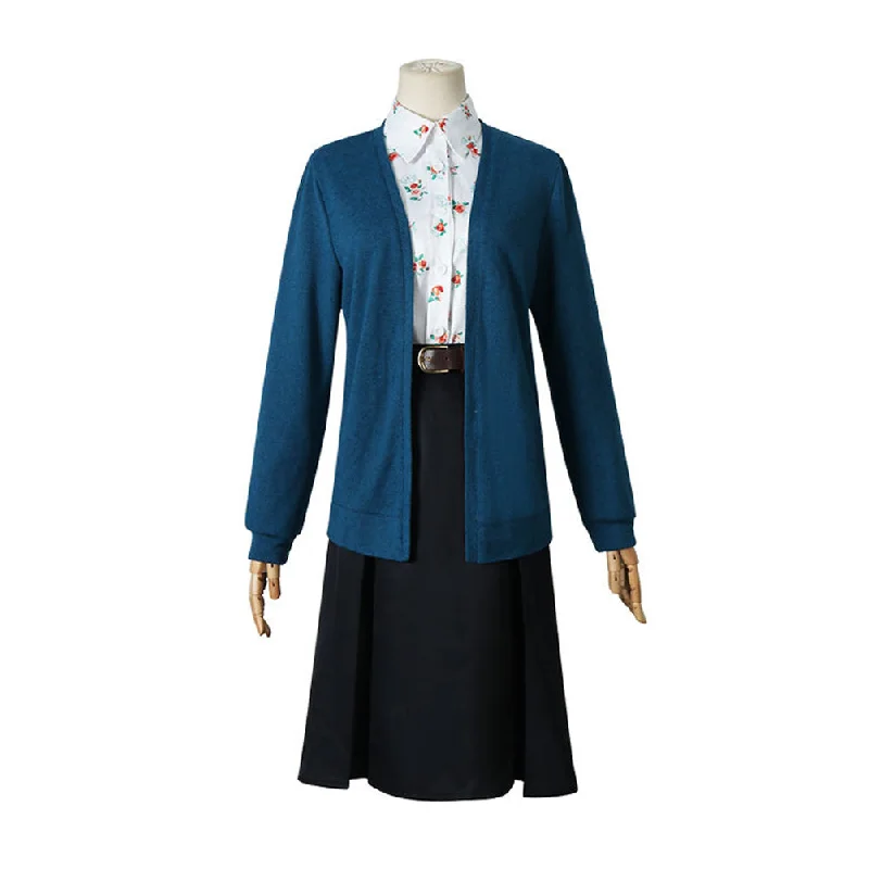 Super Sale Rulercosplay Anime SPY x FAMILY Yor Forger (Thorn Princess) Blue Sweater Cosplay Costume Super Sale Rulercosplay Anime SPY x FAMILY Yor Forger (Thorn Princess) Blue Sweater Cosplay Costume
