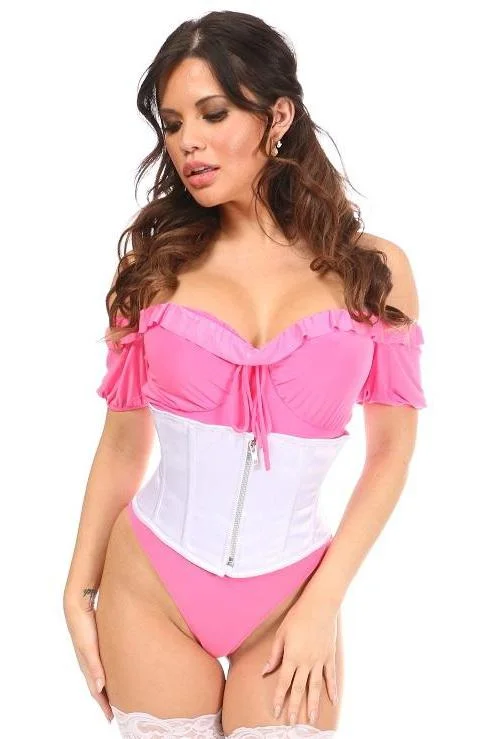 Great Deals Plus Size Satin Steel Boned Mini Cincher