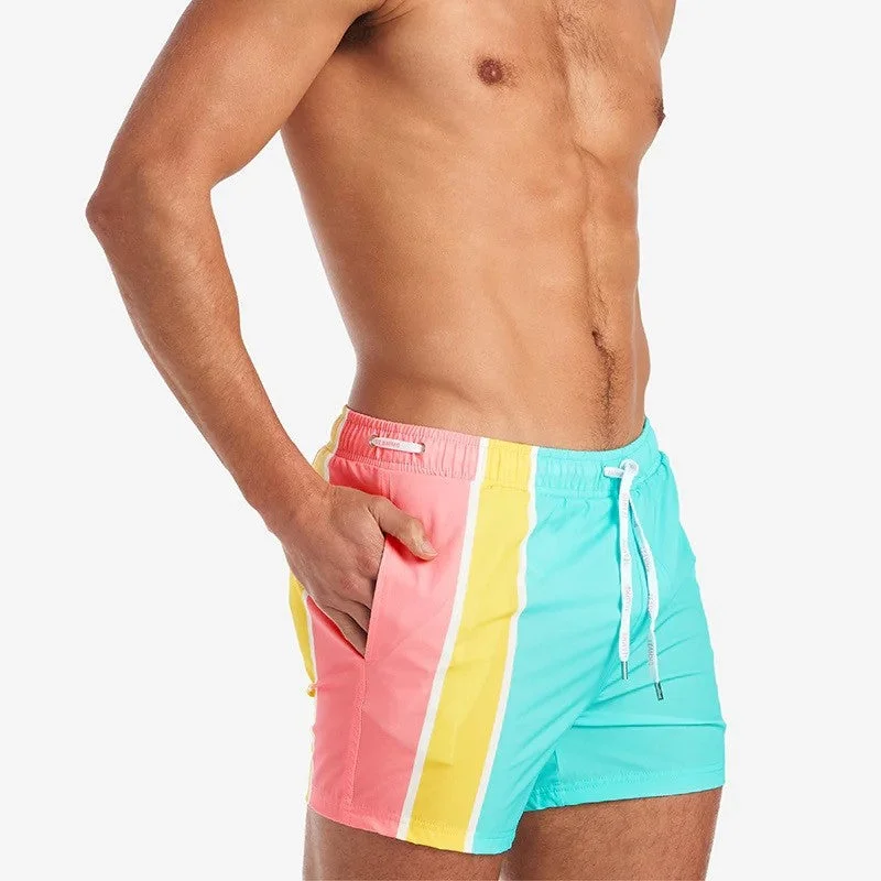 Weekend Special Teamm8 Grid 4.5" swim short Bondi stripes
