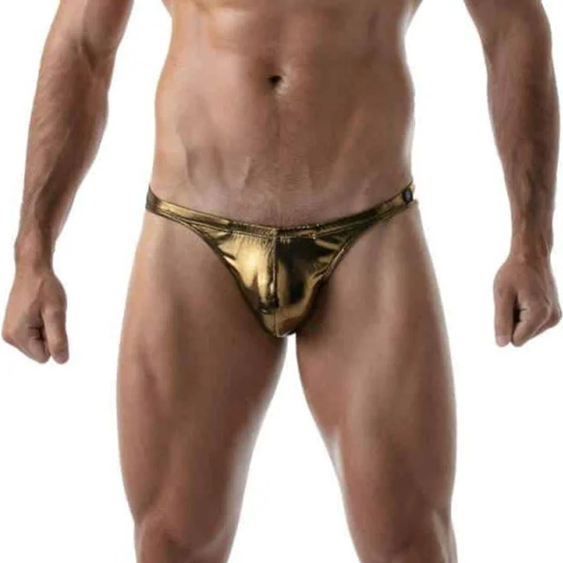 Exclusive Offer TOF Metal bikini brief gold