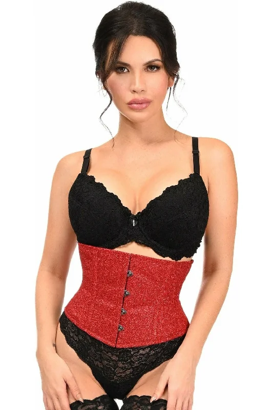 Amazing Deals Top Drawer Cherry Bomb Glitter Steel Boned Mini Cincher