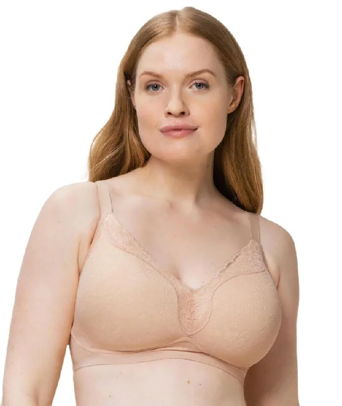Online Exclusive Triumph Fit Smart Plunge Padded Wire-free Bra - Light Brown