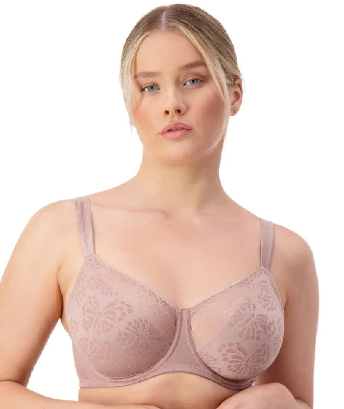 Limited Edition Triumph Lacy Minimizer Bra - Chocolate Mousse