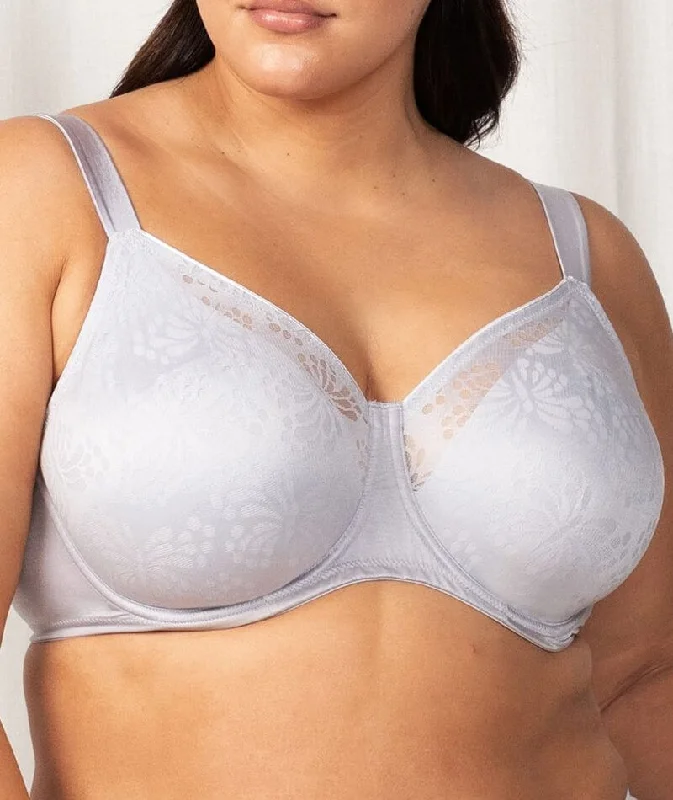 Don’t Miss Out Triumph Lacy Minimizer Bra - Platinum