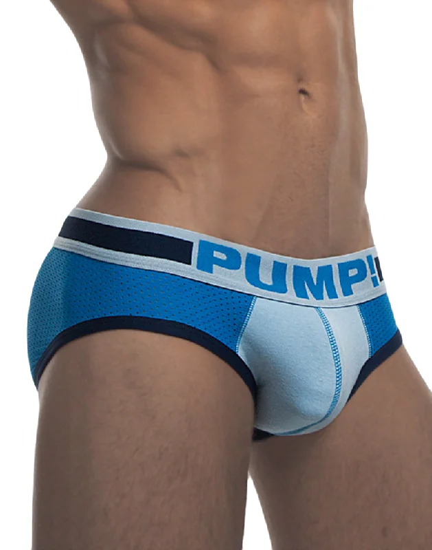 Hurry In PUMP! Men's True Blue Low Rise Mesh Brief 12031
