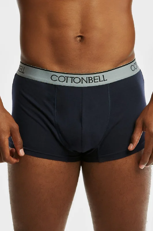 Mega Discount COTTONBELL MEN'S CLASSIC BOXER TRUNKS (TUB200C_NAVY)